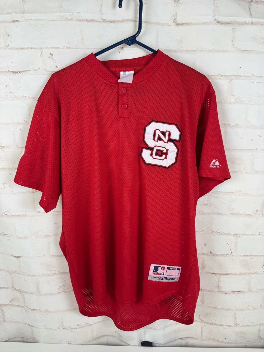 Vintage 90’s Majestic North Carolina State Wolfpack Jersey Baseball #19